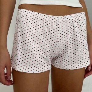 NWOT Brandy Melville Emery Heart Sweatshorts - One Size